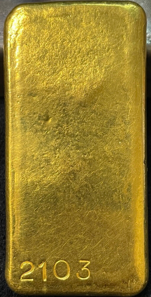 Vintage Gold Ten Ounce Cast Ingot Perth Mint 99.60%