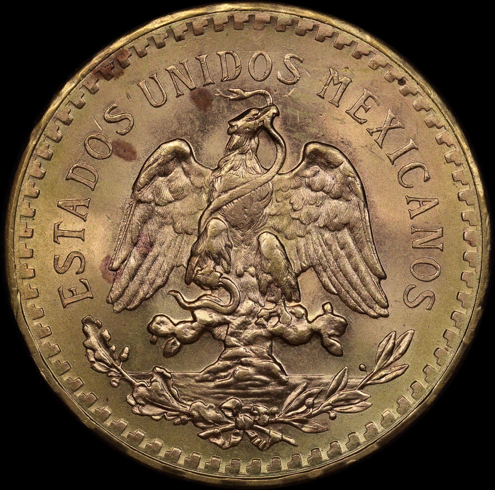 Mexico 1947 Gold 50 Peso KM# 481 about Unc product image