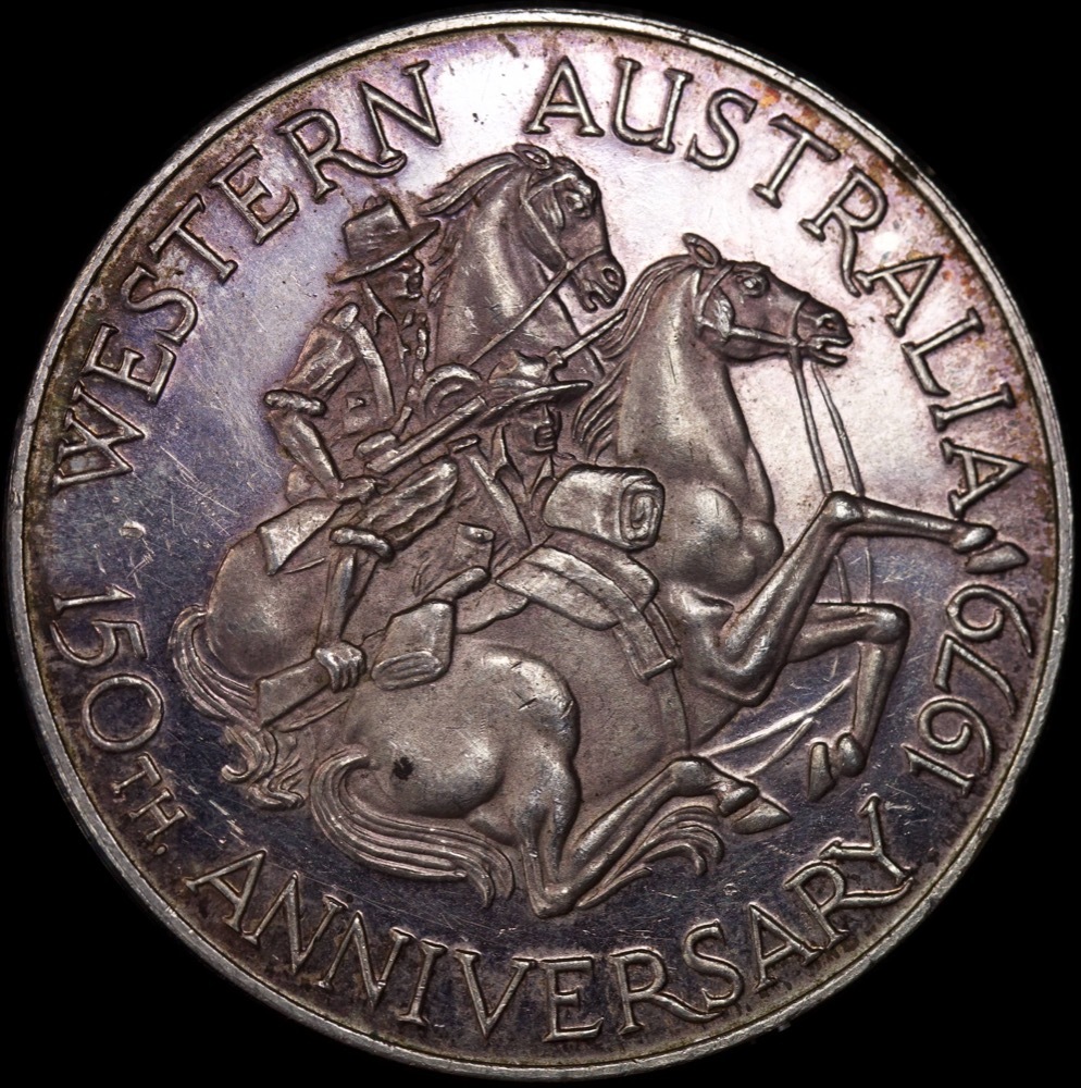 Perth Mint 1979 Silver Medallion 150th Anniversary Settlement product image