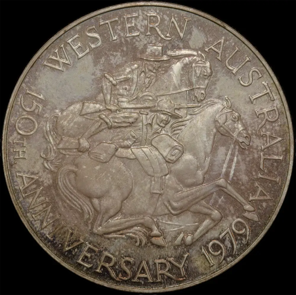 Perth Mint 1979 Silver Medallion 150th Anniversary Settlement product image
