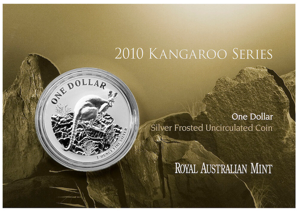 2010 One Dollar Silver Kangaroo Rock Wallaby