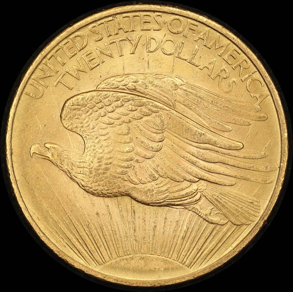 United States 1908 Gold 20 Dollar Double Eagle about Unc product image
