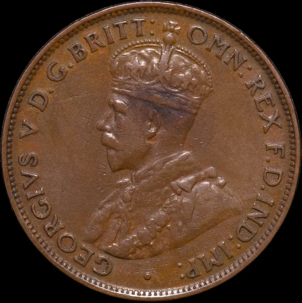 1923 Halfpenny about VF