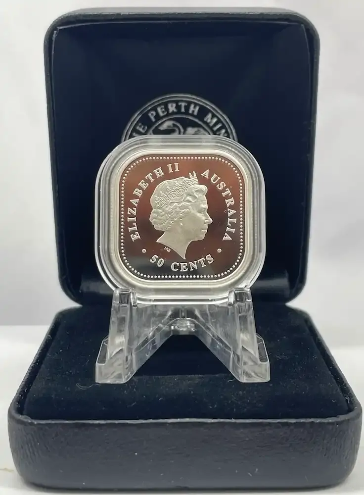 2005 Silver 1/2 Ounce Proof Coin Square Kookaburra product image