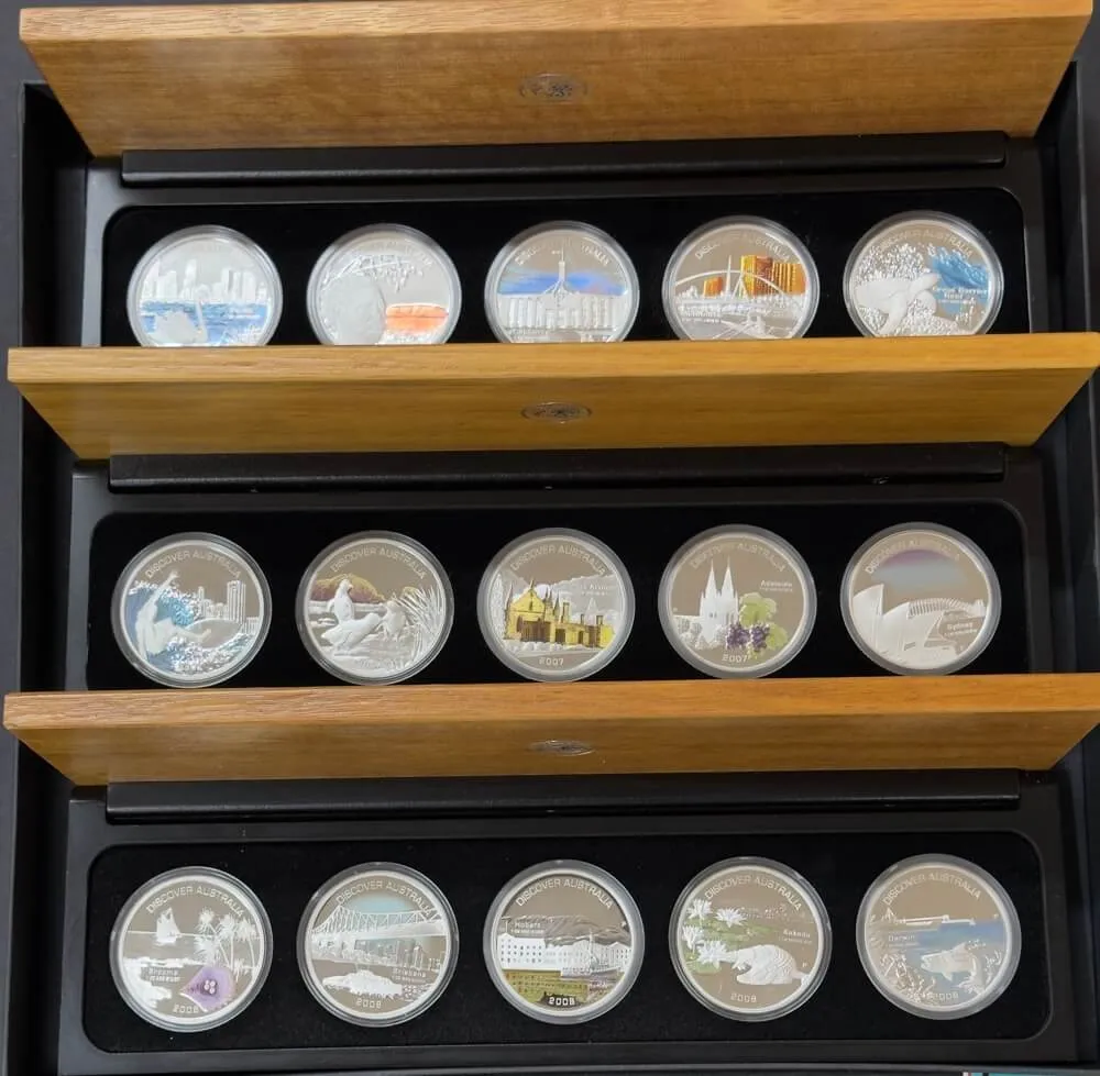 2006 - 2008 Silver Five Coin Sets Discover Australia product image