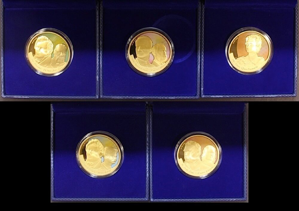 2006 Silver One Ounce Five Coin Proof Set Figures Of Note product image