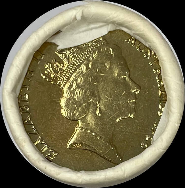 1988 One Dollar Mint Roll Unc Bicentennial Heads / Tails