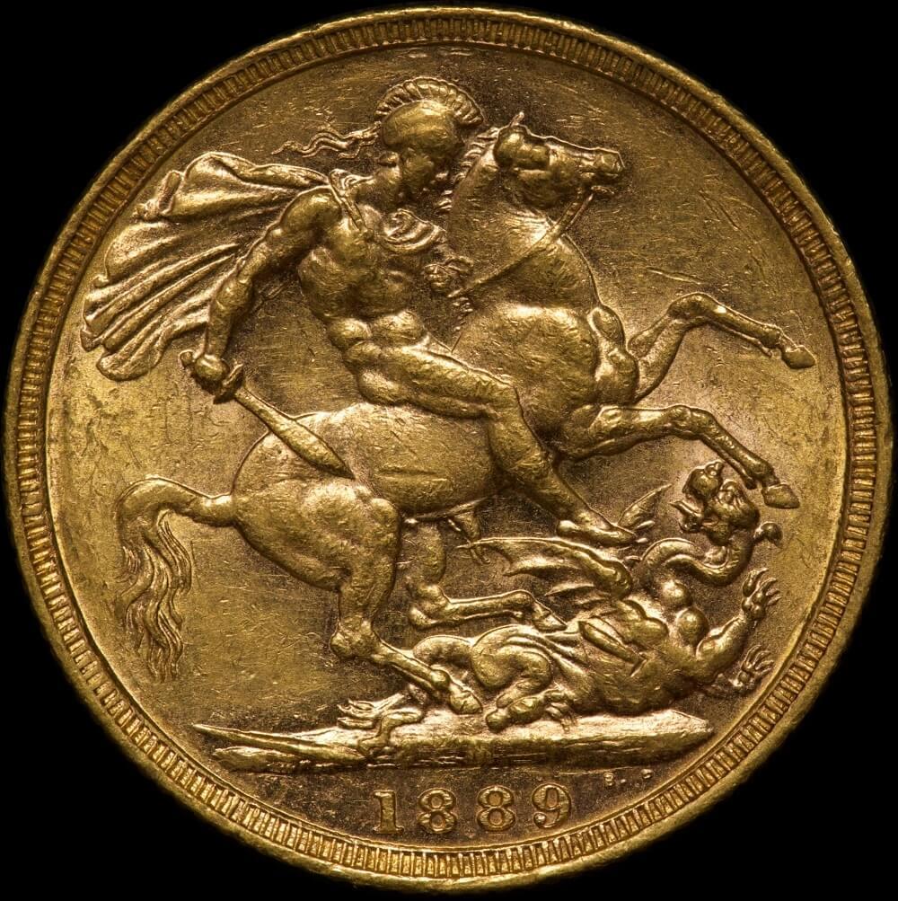 1889 Melbourne Jubilee Head Sovereign Extremely Fine