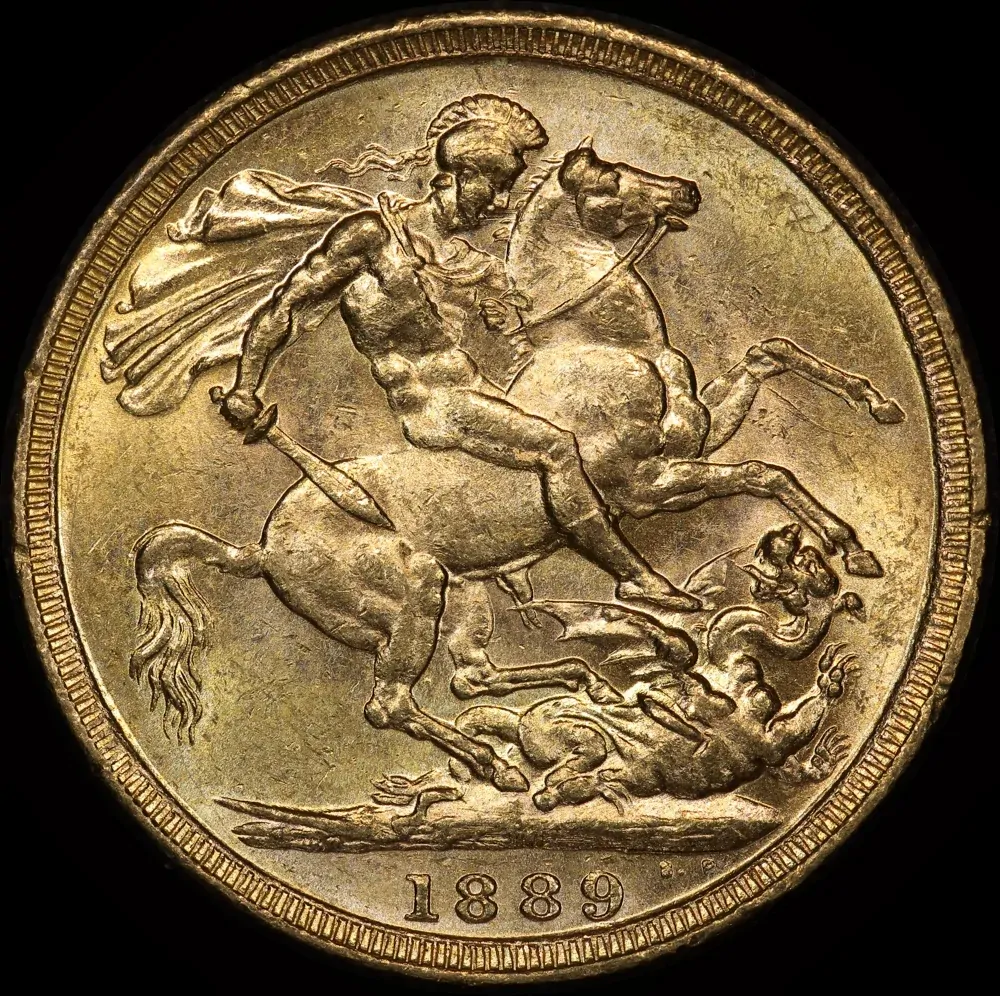 1889 Melbourne Jubilee Head Sovereign good EF