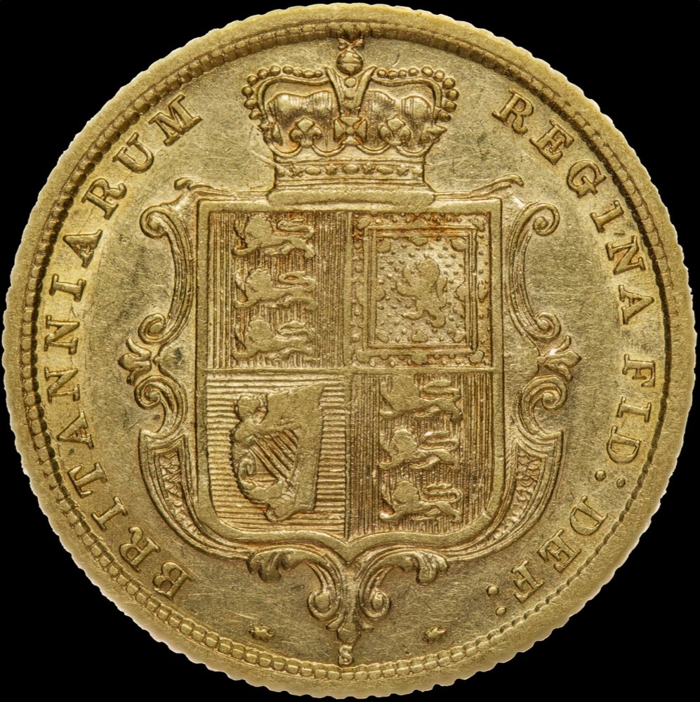 1883 Sydney Young Head Half Sovereign about VF