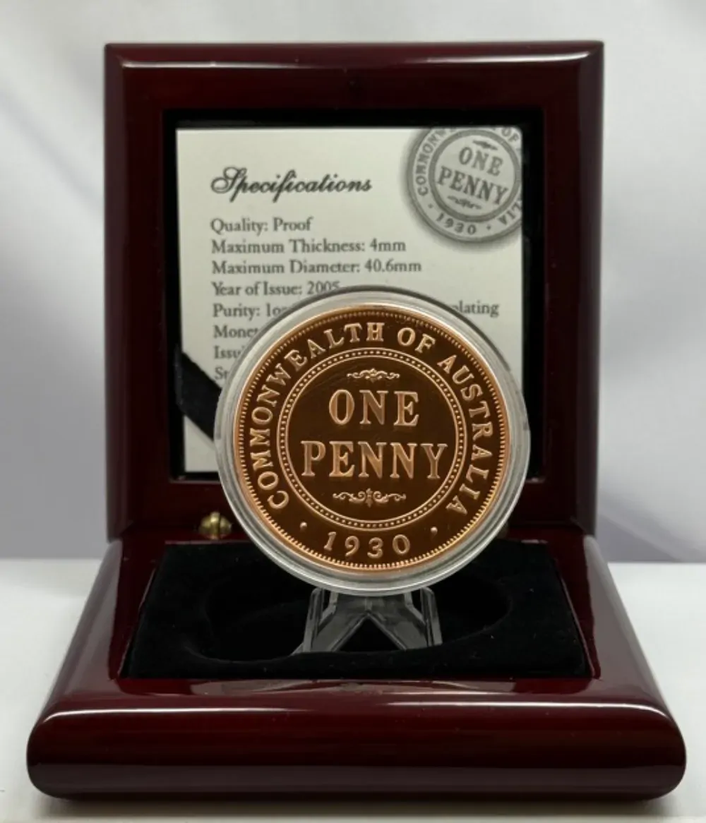 Tuvalu 2005 1oz Silver Proof 1930 Penny product image