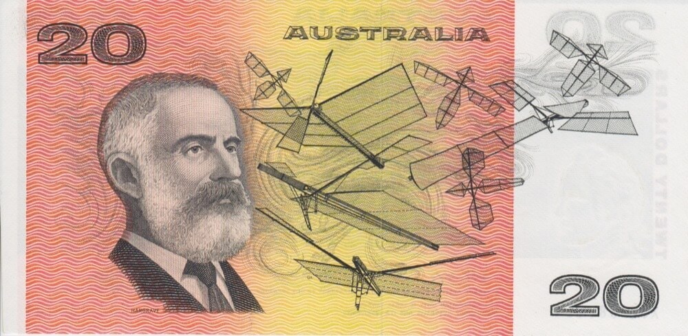 1974 $20 Note Australia Phillips/Wheeler R405 Uncirculated