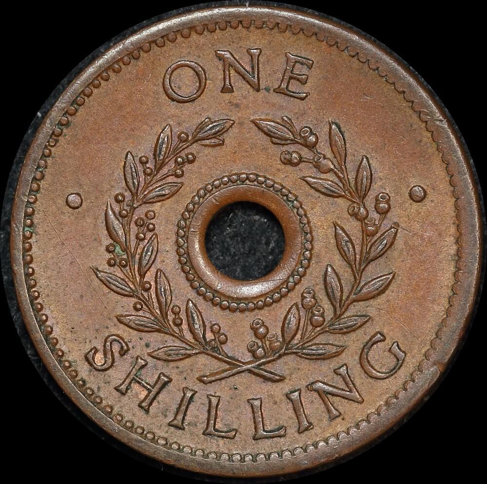 1942 One Shilling Internment Token about Unc