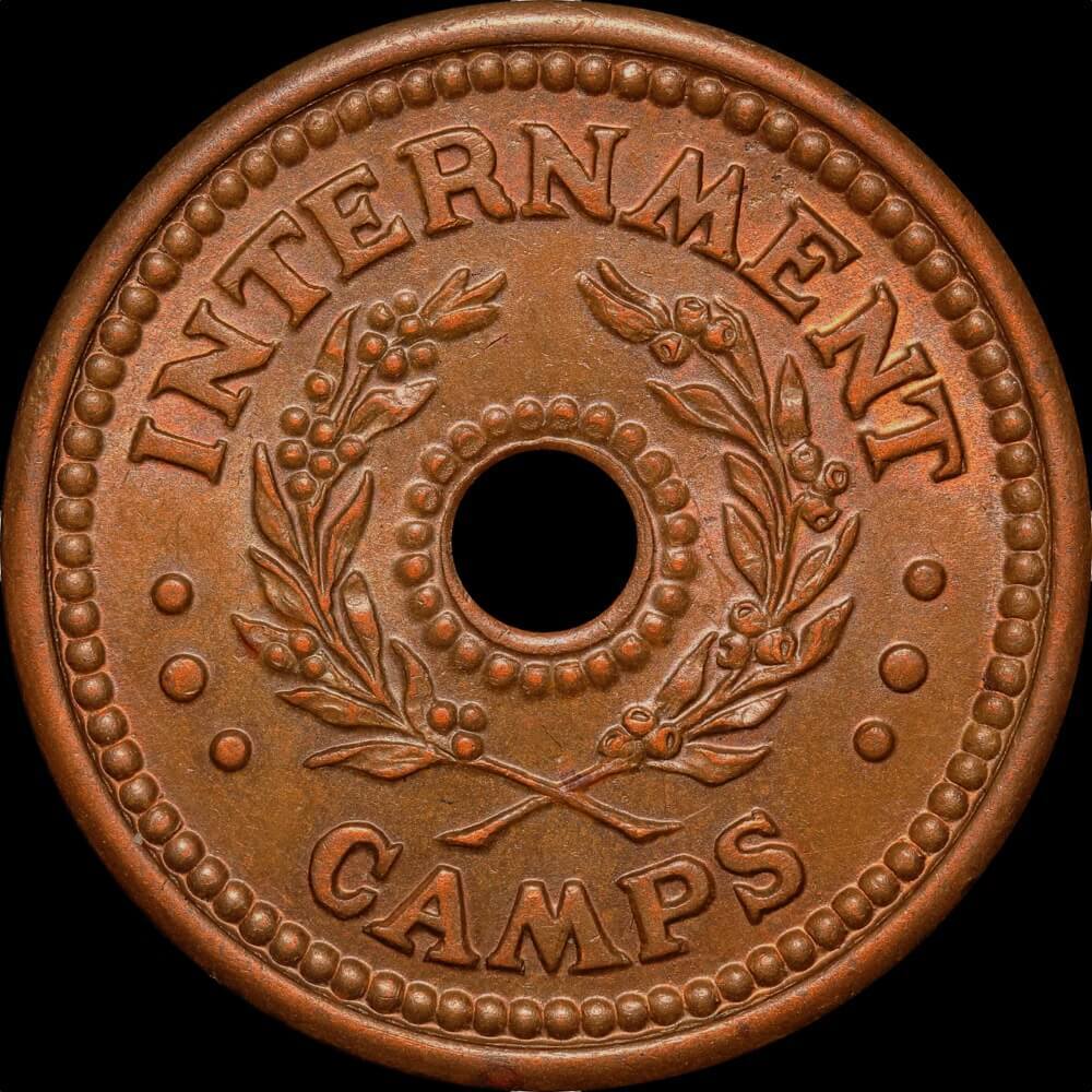 1942 Five Shilling Internment Token Uncirculated