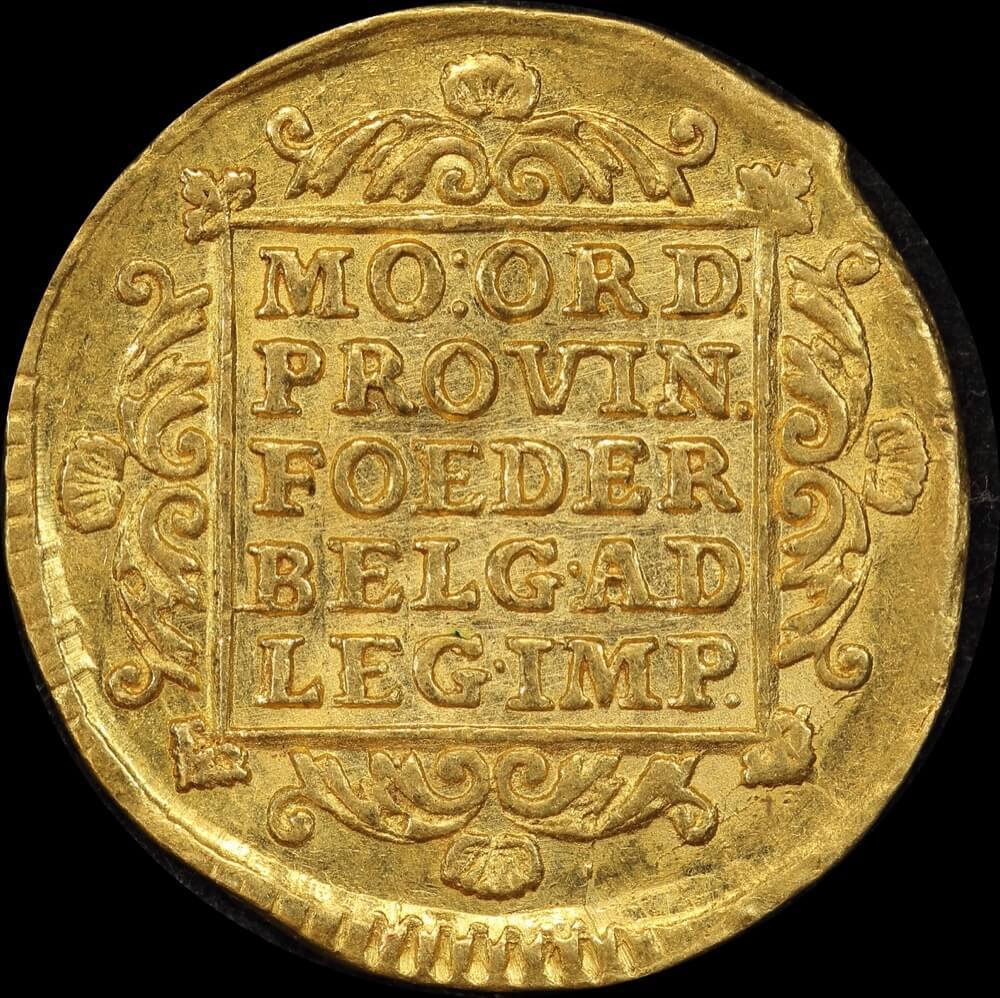 Netherlands (Holland) 1747 Gold Ducat KM# 12.2 good EF