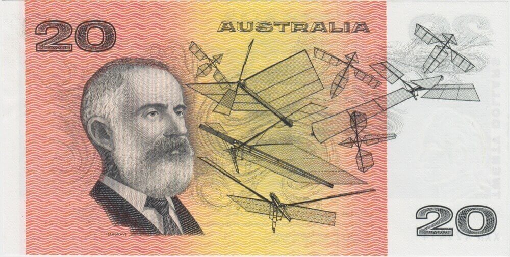 1979 $20 Note Gothic Serials Side Thread Knight/Stone R407A Uncirculated