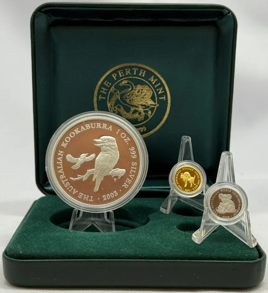 2003 Gold Platinum Silver Family of Precious Metals Proof Coin Set product image