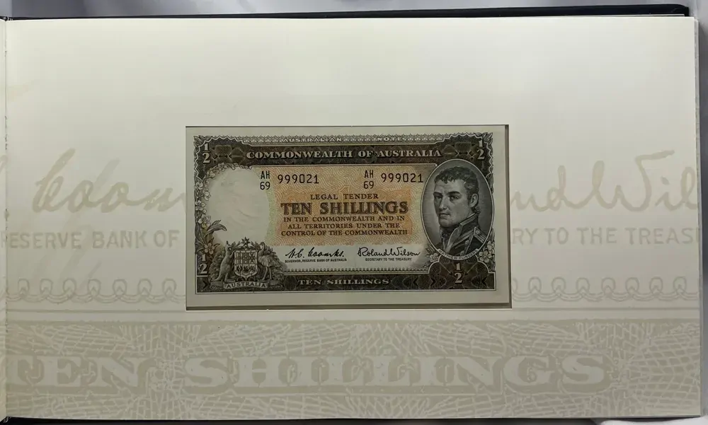 1991 Banknote Portfolio 25th Anniversary Of Decimal Currency