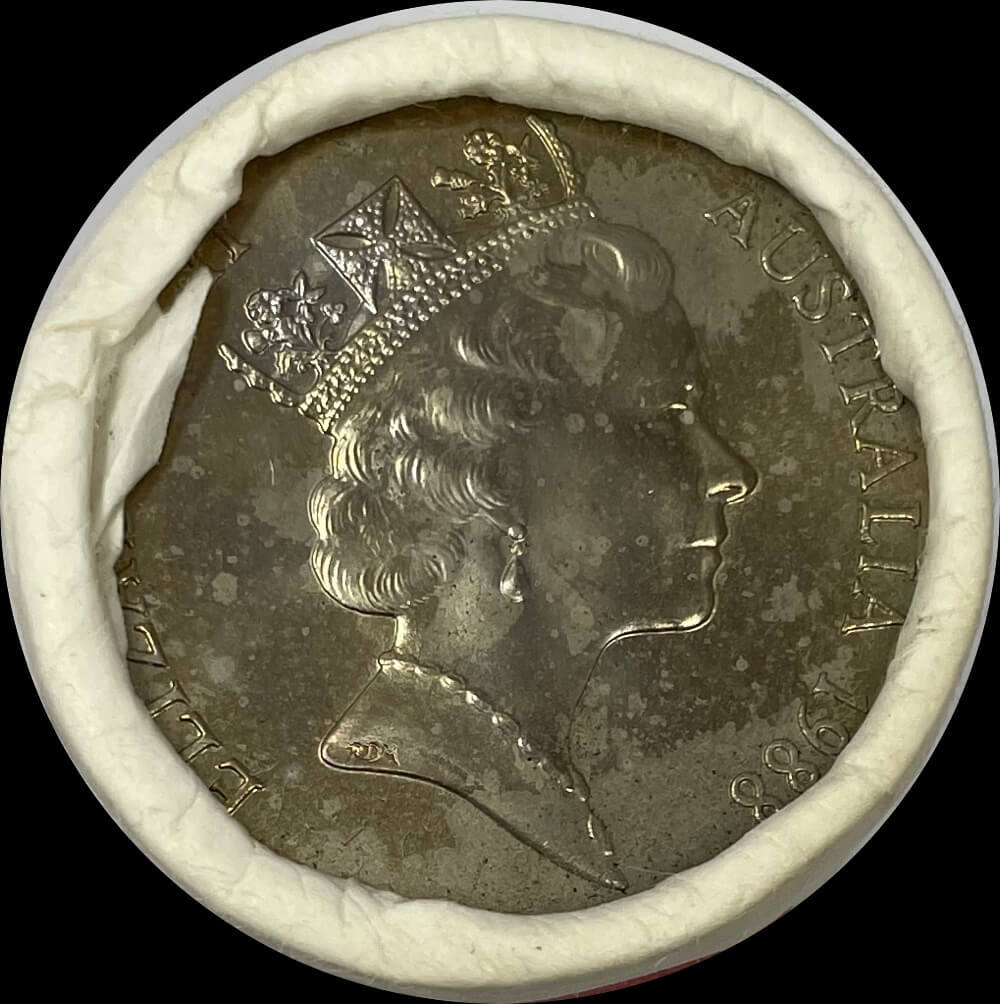 1988 50 Cent Mint Roll Bicentennial (Heads / Tails)