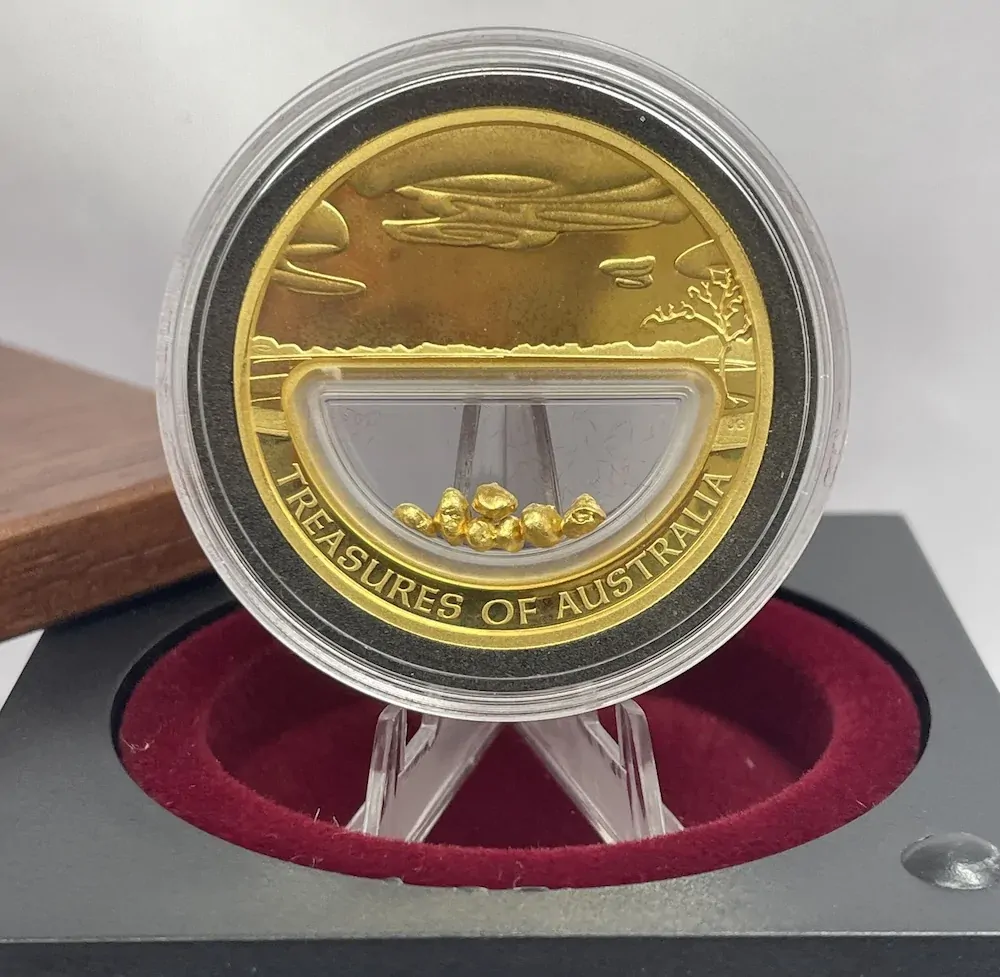 2010 Gold One Ounce Proof Coin Treasures of Australia Gold