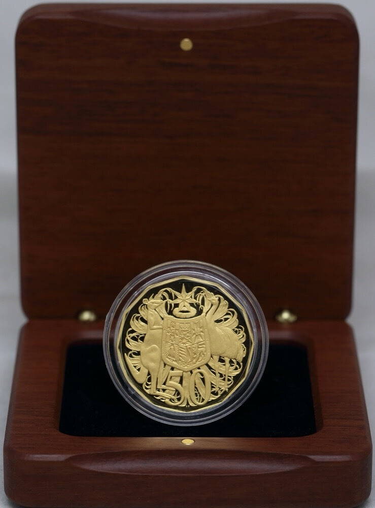 2009 50 Cent Gold Proof Coin 40th Anniversary Commemorative