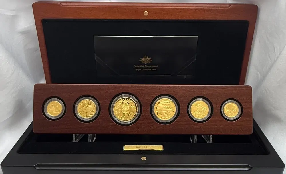 2010 Gold Proof Coin Set Australian Numismatic Centenary