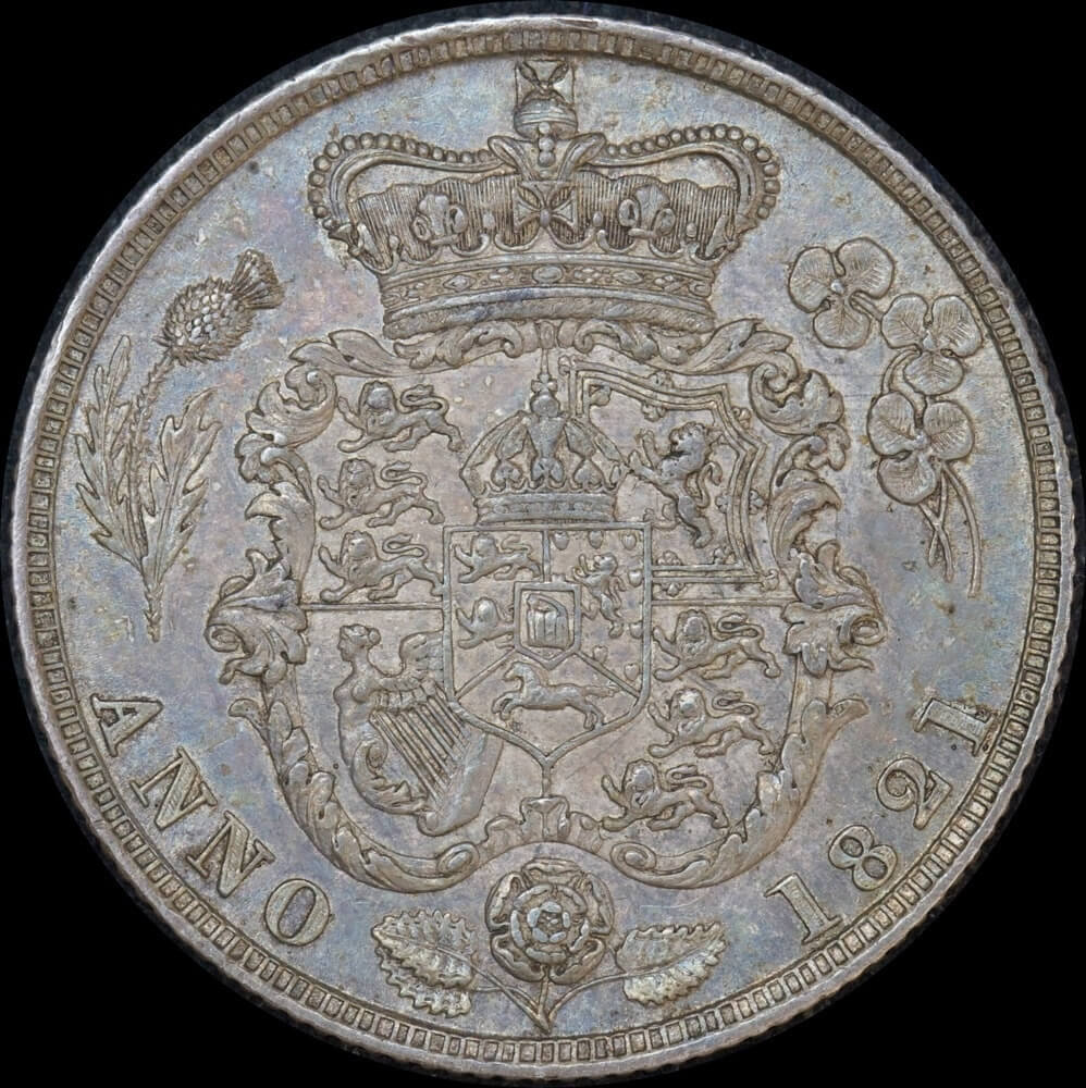1821 Silver Shilling George IV S#3810 Unc (MS62)