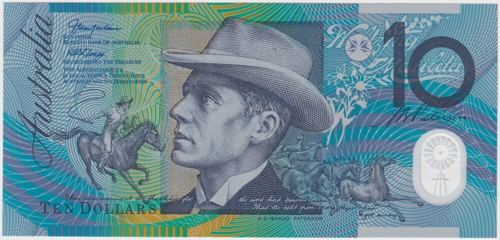 2003 $10 Note AA03 First Prefix Macfarlane/Henry R320bF Uncirculated