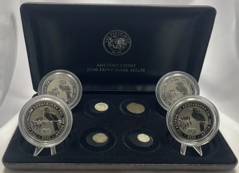 2000 Silver 2 Ounce 4 Coin Set Ancient Coins Privy Mark Series 