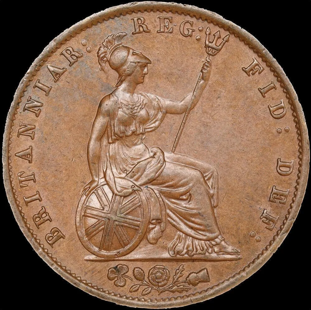 1854 Copper Halfpenny Victoria S#3949 Uncirculated