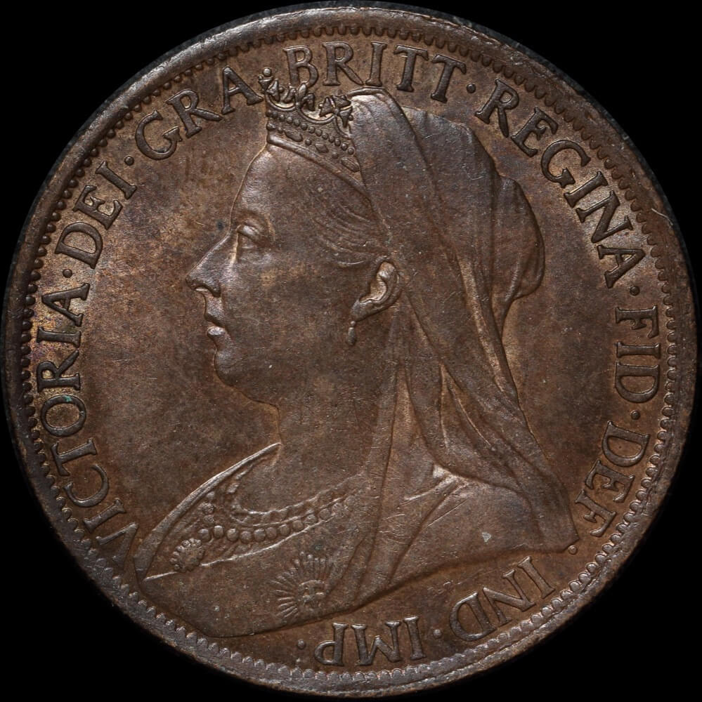 1896 Copper Penny Victoria S#3961 Unc (MS62RB) product image