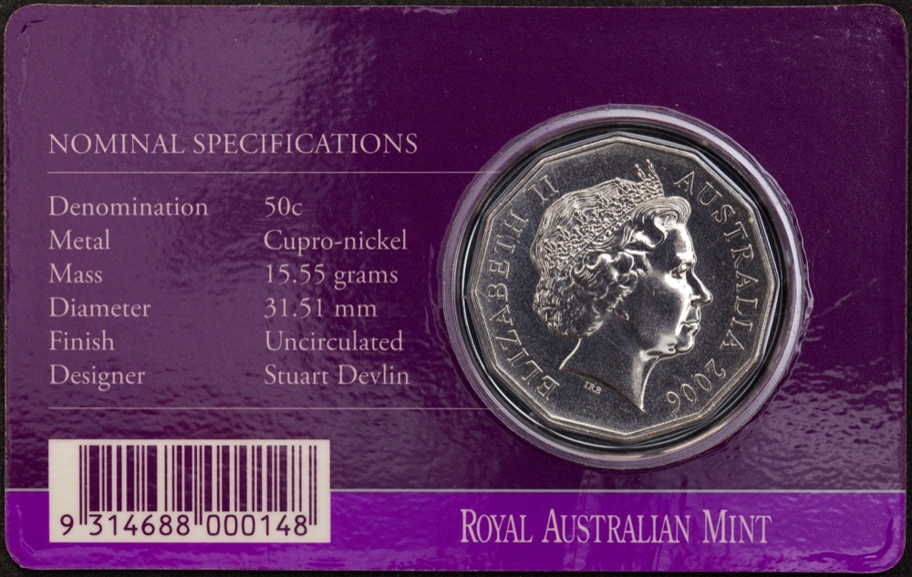 2006 50 Cent Uncirculated Coin Queen's 80th Birthday product image