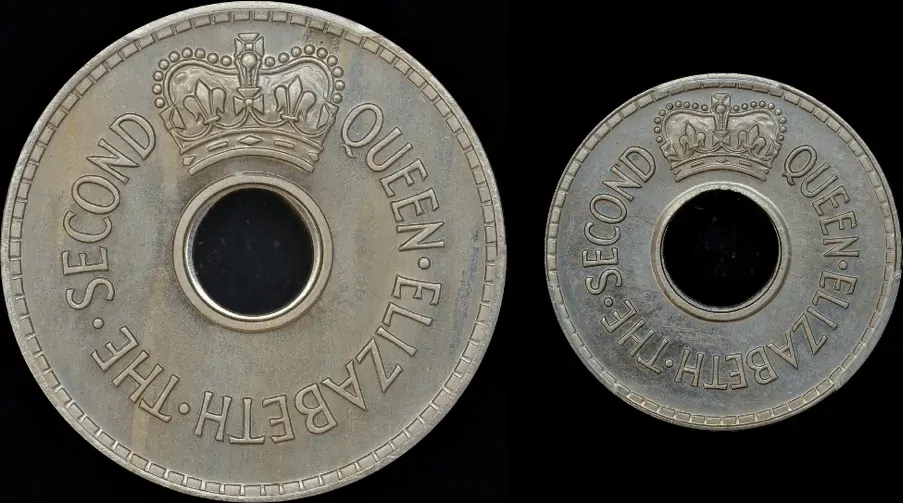 Fiji 1954 Copper Nickel Proof Pair Penny/Halfpenny PCGS PR65