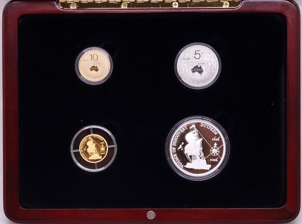 2006 Gold and Silver Four Coin Proof Set Australia / Netherlands Duyfken