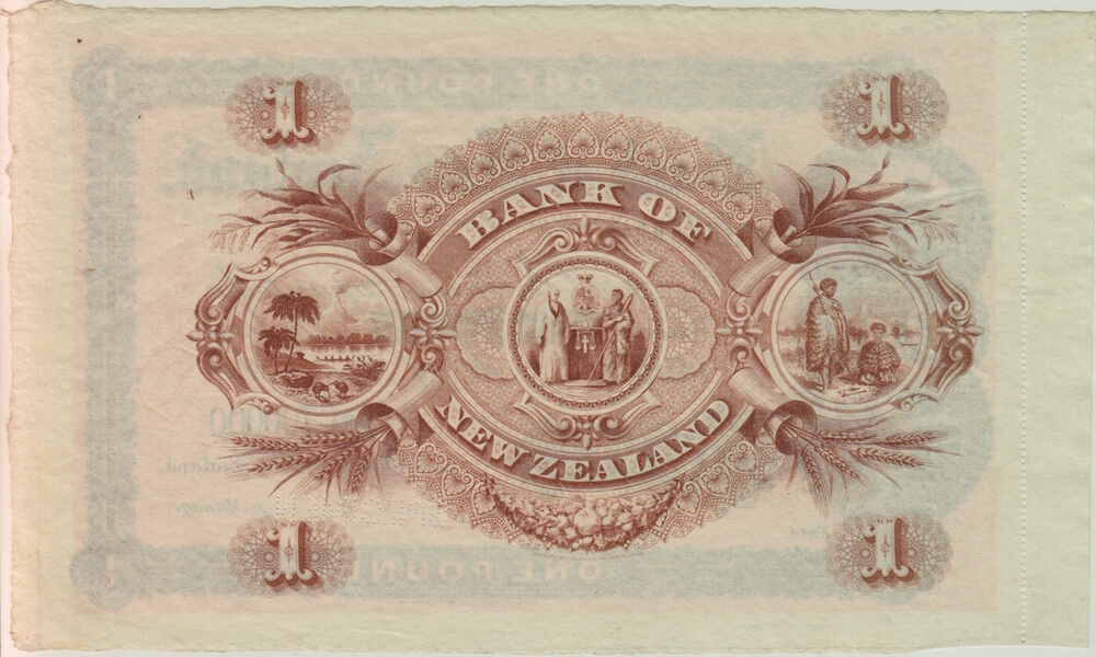 Bank of New Zealand 1907 Unissued 1 Pound Specimen Note Uncirculated product image