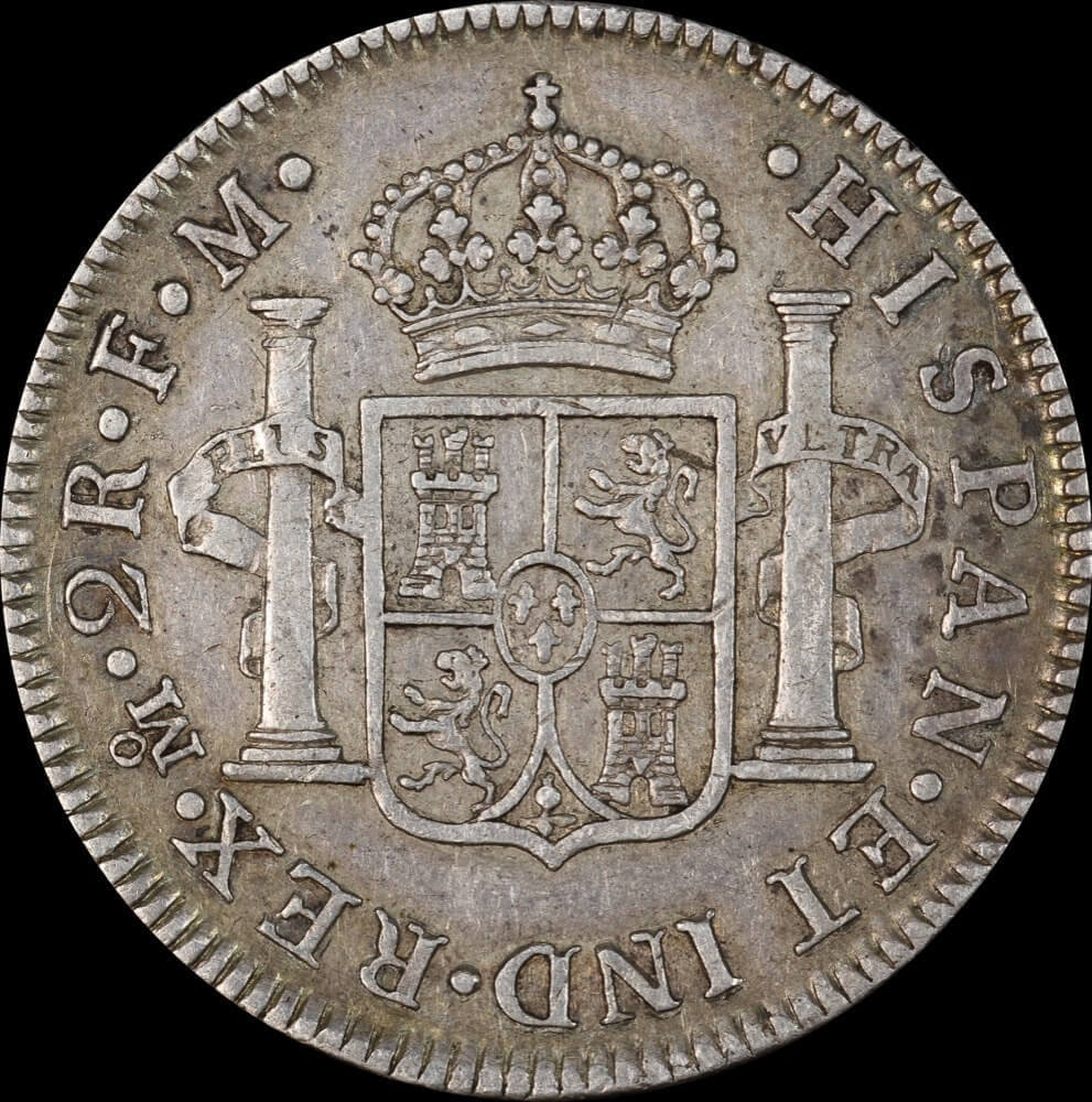 Mexico 2 Reales 1773 KM#88.2 Very Fine
