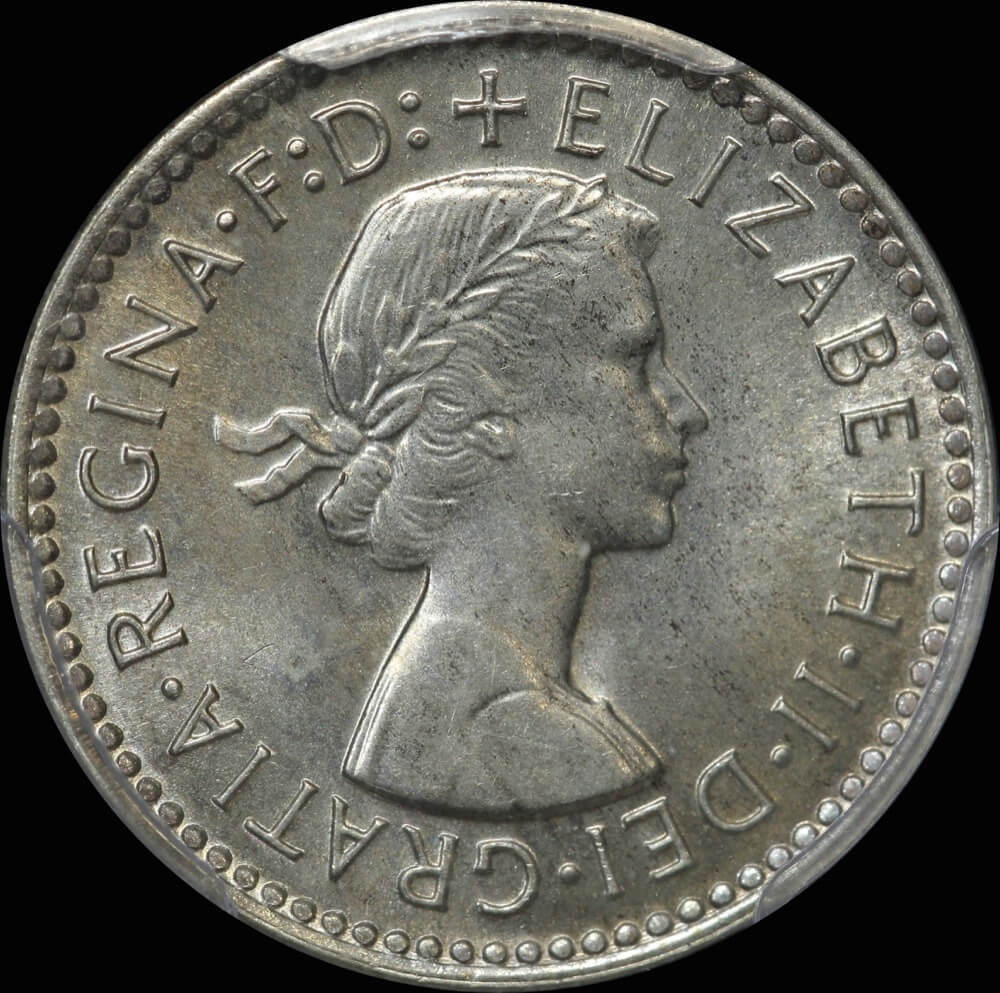 1956 Threepence Gem Unc (PCGS MS66) product image
