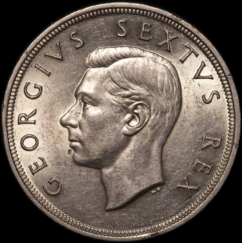 South Africa 1949 Silver 5 Shillings KM#40.1 about Unc product image