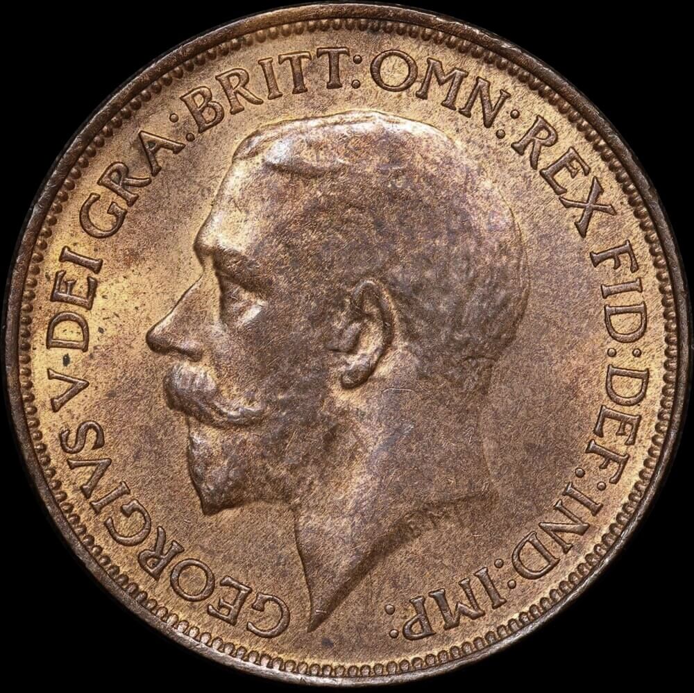 1924 Copper Halfpenny George V S# 4056 Uncirculated product image