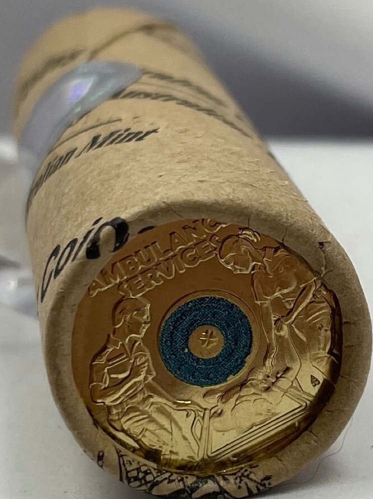 2021 $2 RAM Roll Coloured First Responders Ambulance Heads/Tails product image