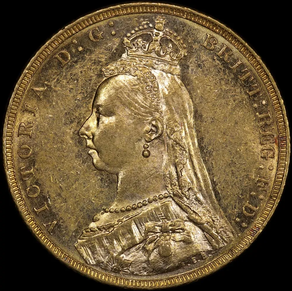 1888 Melbourne Jubilee Head Sovereign good EF
