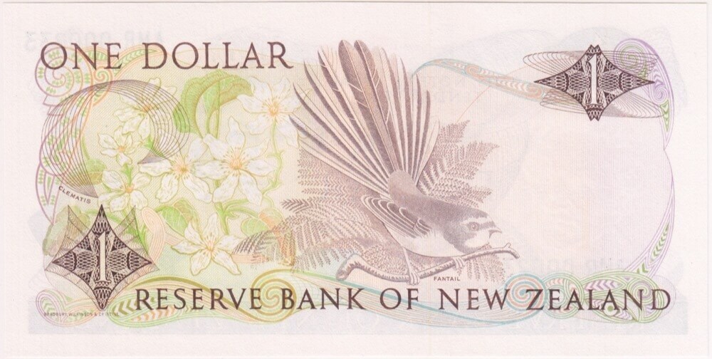 New Zealand 1990 1 Dollar Brash Pick#169c Uncirculated AMR Prefix, Convention Issue product image