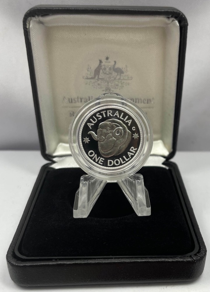 2011 Silver 1 Dollar Proof Coin Ram's Head product image