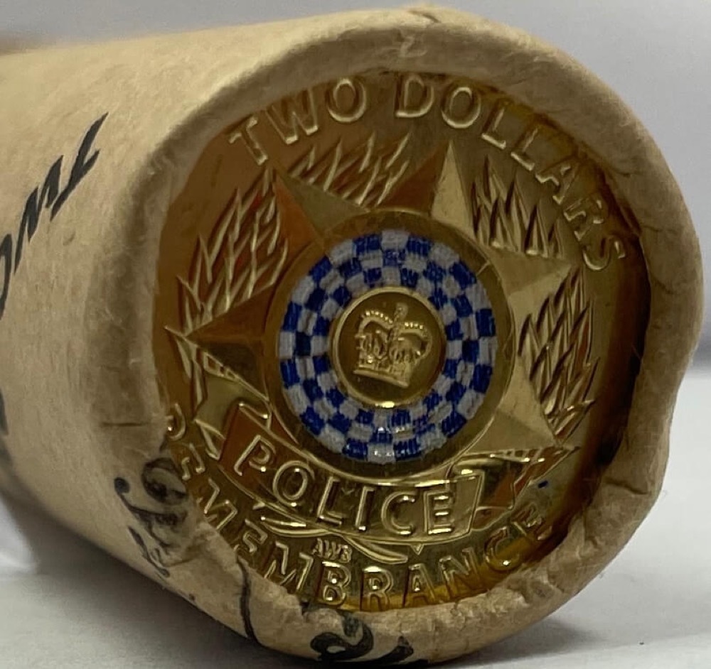 2019 $2 RAM Roll Coloured Police Remembrance Heads/Tails  product image
