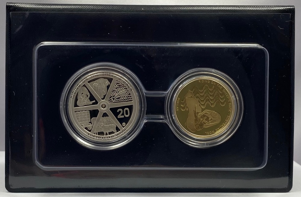 Australia 2011 Two Coin Proof Set Australian Wool