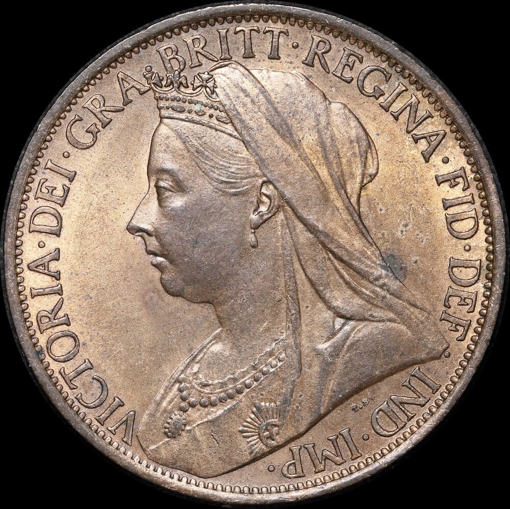 1899 Copper Penny Victoria S#3961 Uncirculated product image