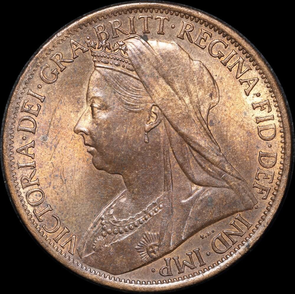1901 Copper Penny Victoria S#3961 Uncirculated product image