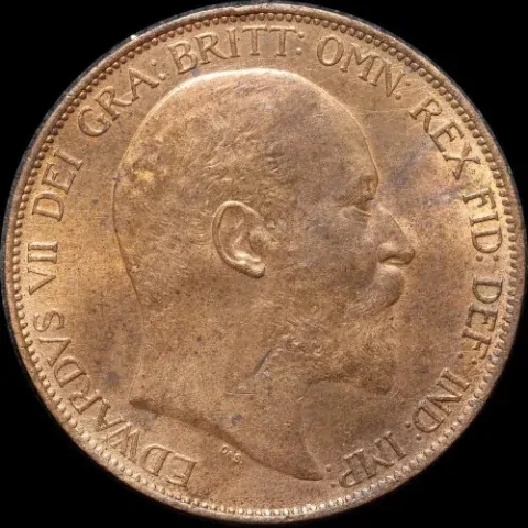 1902 Copper Penny Edward VII S#3990 Uncirculated