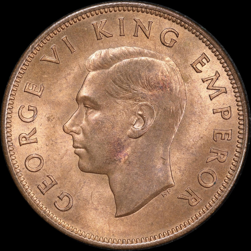 New Zealand 1940 Copper Penny KM#44 Uncirculated product image