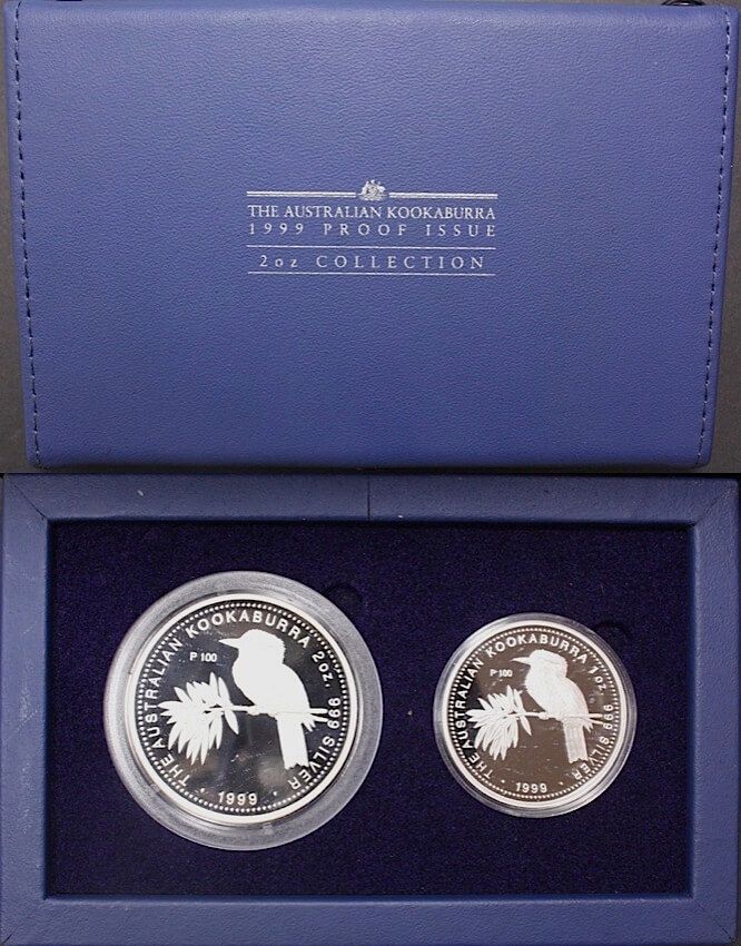 1999 Silver Kookaburra Two Coin Proof Set product image